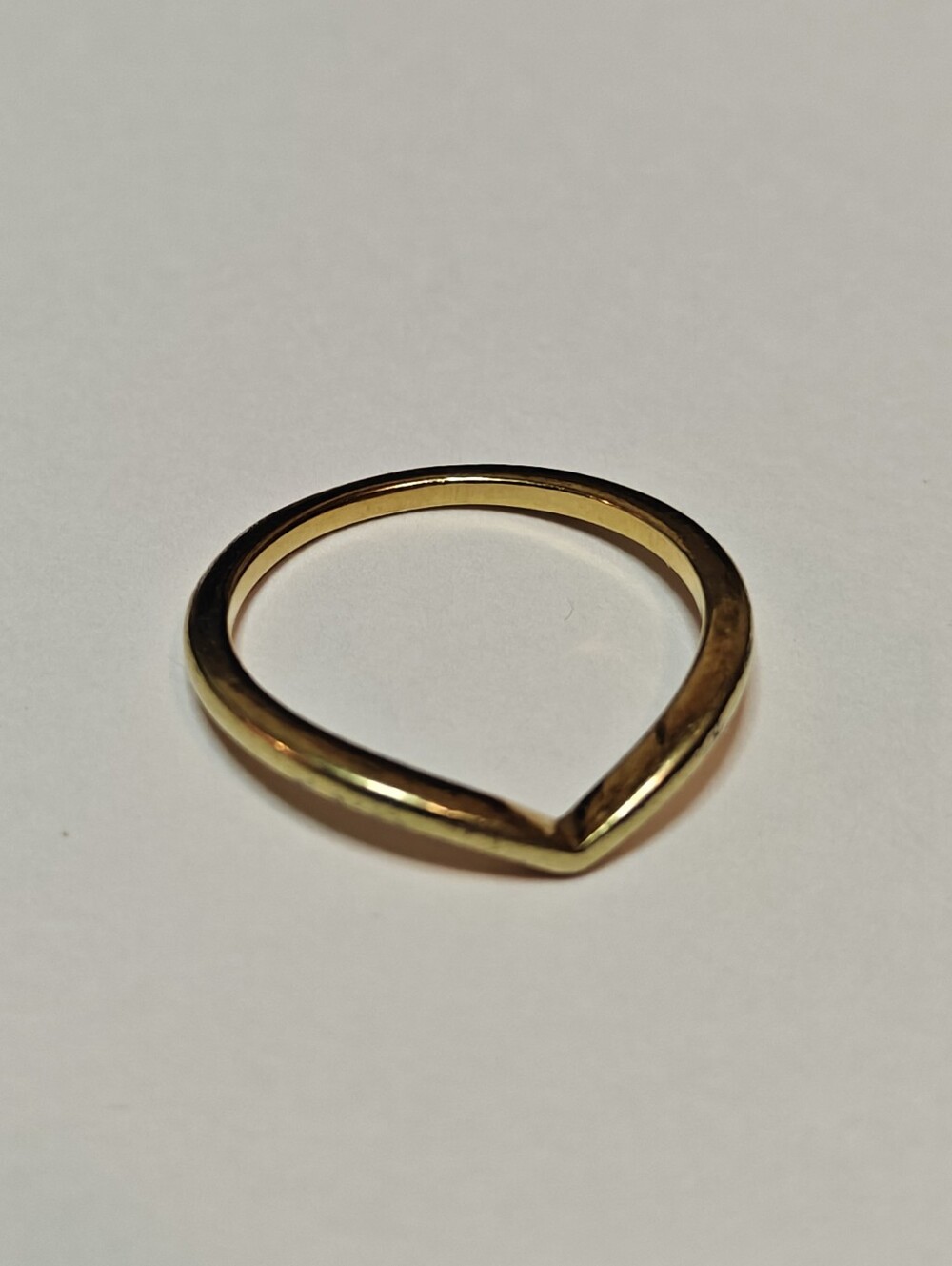 Pandora V-shaped Gold Plated Ring - Picture 11 of 11